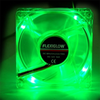 Flexiglow 80mm LED Case Fan - Green - 14900 - Xoxide