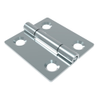 Surface Mount Hinge, 38 mm size, with Mounting Holes, Steel, Blue Zinc Plating - N6-DHIM-3835-1 - Southco