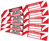 Brady B-7569 Black / Red on White Rectangle Lockout / Tagout Label - 5/8 in Width - 4 in Height - 121449 - 754473-70791 - R. S. Hughes Company, Inc.