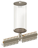 Clear View Multiple Feed Manual Lubricator, 1 gal Acrylic Reservoir, 20 Feeds, 1/4” OD Tube Outlets - B4463-128AB201W - Oil-Rite Corp.