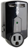 Protect It! 3-Outlet Surge Protector, Direct Plug-In, 540 Joules, 2.1A USB Charger -- SK120USB - Image
