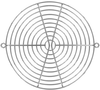 150mm Wire Form Fan Guard, Bright Nickel Chrome Finish - 8126 - Qualtek Electronics Corp.