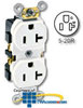 Leviton 20A/125v Narrow Body Duplex Receptacle -- 5352 - Image