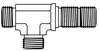 ORFS Bulkhead Union Run Tee -- FGFF2704-04-04-04 - Image