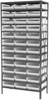 Shelving, Steel Shelving Kit, 18x36x79, 36 Bins - AS1879178W - Akro-Mils, Inc.