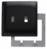 Standard Wall Plate - SWP2-BK - Hubbell Wiring Device-Kellems