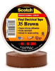 3M Scotch 35-BROWN-1/2 Brown Insulating Tape - 1/2 in Width x 20 ft Length - 7 mil Thick - Electrically Insulating - 10299 - 054007-10299 - R. S. Hughes Company, Inc.