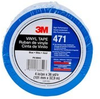 3M 471 Blue Marking Tape - 4 in Width x 36 yd Length - 5.2 mil Thick - 68842 - 051115-68842 - R. S. Hughes Company, Inc.