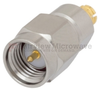 SMA Male (Plug) to SMP Female (Jack) Adapter, Passivated Stainless Steel Body, 1.3 VSWR - FMAD1013 - Fairview Microwave Inc.