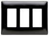 Standard Wall Plate - SW263-BK - Hubbell Wiring Device-Kellems