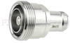 7/16 DIN Female (Jack) to N Female (Jack) Adapter IP67 UnMated, Tri-Metal Plated Brass Body, 1.25 VSWR -- SM4473 - Image