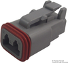 Plug Housing, 2Pos, Pa Gf, Grey; Product Range Deutsch Te Connectivity - 17AC9347 - Newark, An Avnet Company