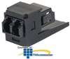Panduit® Mini-Com LC Duplex Fiber Optic Adapter with.. -- CMDSBLLCEI