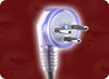 SI 32 ISRAELI CLEAR to IEC-60320-C13 CLEAR HOME // Power Cords // International Power Cords // Israel Power Cords -- 8643.180G - Image