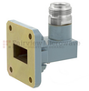WR-75 to Type N Female Waveguide to Coax Adapter Square Cover with 10 GHz to 15 GHz M Band in Aluminum, Paint - FMWCA1029 - Fairview Microwave Inc.