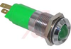 INDICATOR, 14MM, GREEN, 12V, SATIN BEZEL - 70117707 - Allied Electronics, Inc.