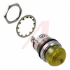 Indicator, LED;Yellow;500 fL;1In.;125VAC;Panel;Screw;Nickel Plated Brass;-30degC - 70082233 - Allied Electronics, Inc.