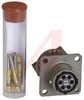 CONNECTOR,MILSPEC WALL MOUNTING RECEPTACLE W/CABLE CLAMP,6#20 CRIMP SOCKET CONT - 70009888 - Allied Electronics, Inc.