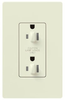 Duplex/Single Receptacle - SCR-20-DDTR-BI - Lutron Electronics Co., Inc.