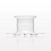 Bag Port Flange with Ribbed Base, Natural - 61185 - Qosina Corp.