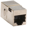 CAT5e Coupler, Straight-Pinned, Shielded, Silver, Single-Pack - FM508-R2 - Visual Sound, Inc.
