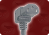 NBR 14136 BRAZIL GREY to IEC-60320-C13 DOWN ANGLE GREY HOME // Power Cords // International Power Cords // Brazil Power Cords - 2558.118 - Quail Electronics