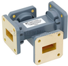 30 dB WR-75 Waveguide Crossguide Coupler with Square Cover Flange from 10 GHz to 15 GHz in Copper Alloy - FMWCP1052 - Fairview Microwave Inc.