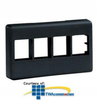 Panduit® NetKey Snap-On Modular Furniture Faceplate - NK4MFAW - TelephoneStuff.com