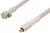 MC-Card Plug to MC-Card Plug Right Angle Cable 60 Inch Length Using RG316 Coax - PE36124-60 - Pasternack
