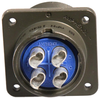 Circular Connector, Receptacle, Size 22, 4 Position, Box; Military Specification Amphenol Industrial - 01H9636 - Newark, An Avnet Company