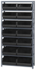 Open Shelving, 8Shelves, 14Bins, Black; Shelving Unit Type Quantum Storage - 44AC6698 - Newark, An Avnet Company