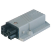 Rectangular Receptacle Power Connector (ST Series): Female, panel mount, 5-pin+PE, grey housing, 400 V AC / 230 V DC, 10 A AC/6 A DC -- STAKAP 5 - Image