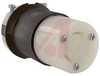 Connector Body; 30 A; 250 VAC; L6-30R (NEMA); Black/White; 0.360 to 0.930 in. - 70116435 - Allied Electronics, Inc.