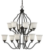 Large Chandeliers-Glass Shade - 370869 - Capital Lighting, Inc.