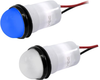 .688 Dia (17.5Mm) Blue Led Panel Mount Indicator With Semi Dome Flex Voltage Wire Leads Rohs Compliant Vcc (Visual Communications Company) - 02AH9196 - Newark, An Avnet Company