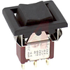 Switch, SMALL Rocker W/BEZEL, SPDT, MOM.-OFF-MOM., 5A@120VAC OR 28VDC; 2A@250VAC - 70128156 - Allied Electronics, Inc.