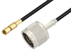 N Male to SSMC Plug Low Loss Cable 24 Inch Length Using LMR-100 Coax - PE3C4432-24 - Pasternack