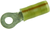 Terminal, Ring Tongue, #8, Crimp, Yellow; Stud Size - Metric Amp - Te Connectivity - 07H3608 - Newark, An Avnet Company
