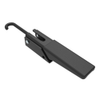 Over-center Draw Latch, Heavy-Duty Size, Without Keeper, Steel, Powder Coat, Black, With black vinyl grip - A1-11-902-31 - Southco