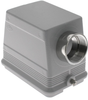 Standard, Rectangular Hood, size 104.62, 2 Pegs, Side M40 cable entry - MHO-48L40 - Mencom Corporation