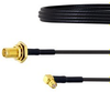 Low Loss SMA Female Bulkhead to RA Push-On SMP Female Cable LMR-100 Coax in 24 Inch - FMC00394-24 - Fairview Microwave Inc.