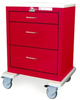 3 Drawer Steel Crash Cart -- USRLU-499-RED - Image
