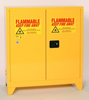 Eagle Tower 30 gal Yellow Hazardous Material Storage Cabinet - 43 in Width - 48 in Height - Floor Standing - 048441-00052 - 048441-00052 - R. S. Hughes Company, Inc.
