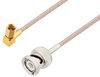 BNC Male to SSMC Plug Right Angle Cable 60 Inch Length Using RG316 Coax - PE3C4414-60 - Pasternack