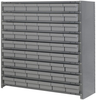 Closed Shelving, 7Shelves, 54Bins, Grey; Shelving Unit Type Quantum Storage - 44AC4581 - Newark, An Avnet Company