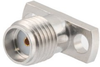 SMA Female (Jack) Connector Field Replaceable 2 Hole Flange (Panel Mount) 0.009 inch Pin, .355 inch Hole Spacing with Metal Contact Ring - FMCN1622 - Fairview Microwave Inc.