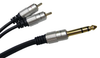 Adapter, Stereo 6.35Mm Plug-2Xrca Plug; Connector To Connector Multicomp Pro - 38AC2202 - Newark, An Avnet Company