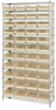 Wire Shelving, 12Shelves, 44Bins, Ivory; Shelving Unit Type Quantum Storage - 44AC8082 - Newark, An Avnet Company