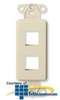 Leviton QuickPort Decora Multimedia Insert - 2 Port - 41642 - TelephoneStuff.com