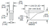 PCB Card Ejector, Straight Lever, 1.25